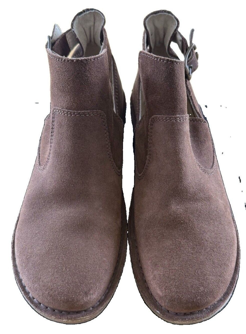 Weinbrenner Brown Suede Ankle Boots Women Sz 9.5 Casual Gorpcore Comfy EUC - Picture 3 of 14